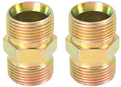 X AUTOHAUX 7/8'' Macho a Macho Rosca Coche Recto Hierro Tubo Montajes 2 uds