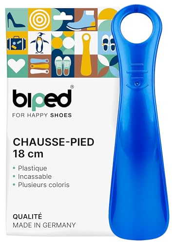 biped calzascarpe in plastica 18 cm – Mini leva scarpe ergonomico da viaggio – Perfetto per bambini e adulti – Accessorio compatto e pratico z2798(blu metallizzato)