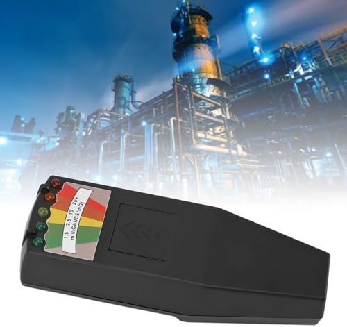 Detektor, Tragbarer Detektor Geigerzähler Haushaltstester Messgerät für Home-Office-Fabriken Im Freien (Schwarz)