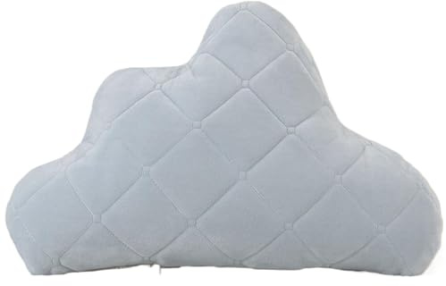 Ueiwffzo Kuschelkissen Kinder Wolken Plüsch Kissen Plüschkissen Weiches Flauschiges Kopfkissen Kissen 32 * 48cm Pillow Zierkissen Sofakissen für Kinderzimmer Decor (Hellblau)