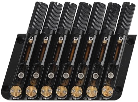 Walfront 7 Strings Headless E-Gitarrenbrückenlegungslegungsstahl Stahl mit Kopflosen Brücke für 7-Saiten Elektrische Gitarren Stabile Saitenvibrationen Übertragung (GA1127)