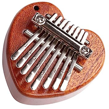 UPKOCH Mini Kalimba Daumenklavier aus Holz Tragbares Fingerklavier Geeignet für Anfänger und Erwachsene Vielseitiges Musikinstrument für Schule Party und Entspannung