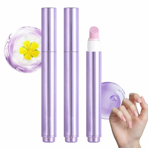 2pcs 3-in-1-Nagelpflegestift,Nagelhautschieber,Nagelölstift mit Keramikspitze für Nagelhaut,Nagelhautölstifte Nägel,Reparaturset für trockene und beschädigte Nägel,Stärkung,Aufhellung