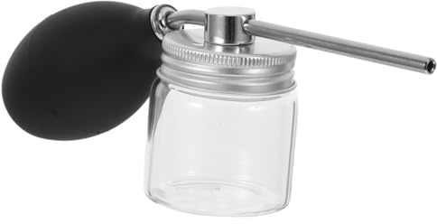 Healvian Präziser Spray Applikator für Gleichmäßige Faserverteilung Haarfaser Sprühpumpe zur Haarverdichtung mit Silikon und Glasmaterial und Abdeckung der Haaransätze mit Kamm