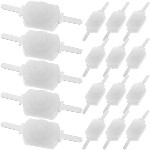 NIYANGLE 50 Pezzi Micro Pulsante Autobloccante On Off per Torcia Elettrica Piccolo Interruttore in Alluminio e ABS Compatibile per Lampade e Progetti Elettronici Fai da Te
