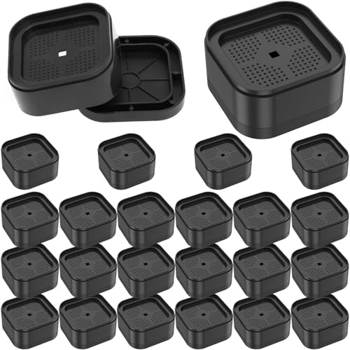 JUNFEIFLUX 24 Stück Möbelerhöhung, 3.5CM Betterhöhung | Verstellbare Tischerhöhung, Tischbein Verlängerung, Furniture Riser für Sofa, Couch, Stuhl, Schreibtisch.