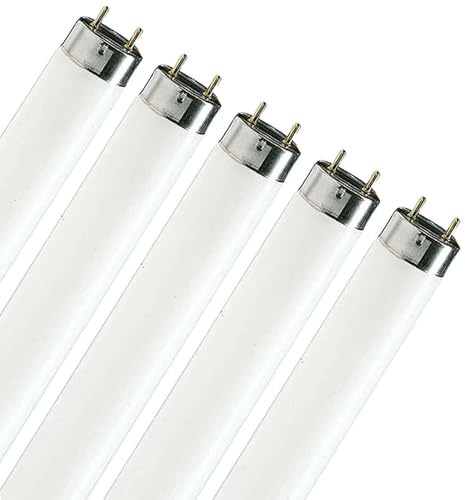 NCC-Licht 5x Leuchtstofflampe T8 Röhre 90cm 30W/827 G13 warmweiß 2700K | Leuchtstoffröhre T8 aus Glas, gemütliches Licht für Wohnbereiche