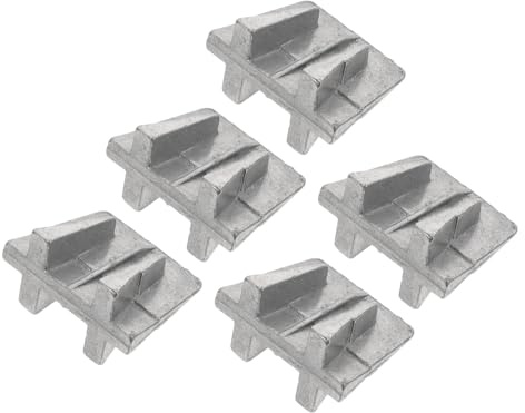 HOODANCOS 5 Stück Axtstiel Spaltkeile Aluminium Keile für Hammerstiel Kompakt Langlebig Zubehör zur Stabilen Holzkonstruktion Garten Bauwerkzeug