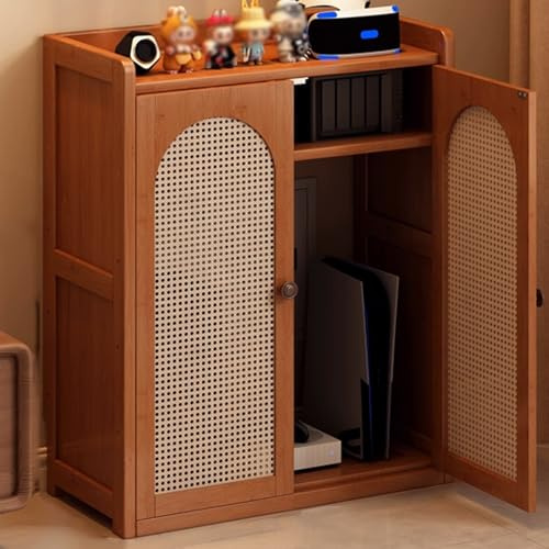 Wireless Router Cabinet with Door - Signal Friendly Storage Solution for Home Network Equipment