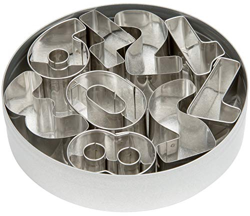 Ateco Plain Edge Small Numbers Cutters (0-9), 1 1/2 High Stainless Steel, 9 Pc Set