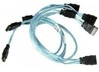 SUPERMICRO 4 x Round Câble SATA 0,43 m Noir, Bleu, Blanc - Câble SATA (0,43 m, SATA I, Male Connector/Male Connector, Noir, Bleu, Blanc, Droite)