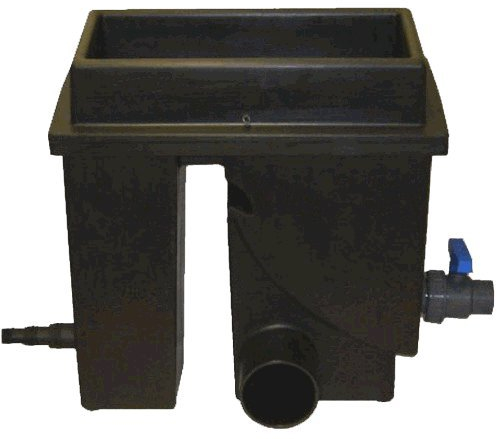 Spaltsiebfilter Bogensiebfilter Teichfilter schwarz Spaltsieb/Bogensieb 200µ mit Schmutzauslass