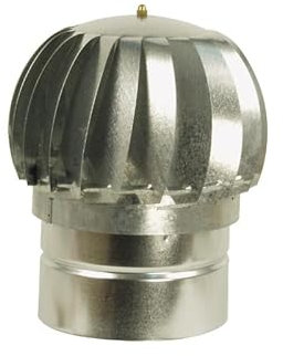 COMIGNOLO GIREVOLE ACCIAIO ZINCATO FUMAIOLO ASPIRATORE CANNE FUMARIE (32 cm diametro)