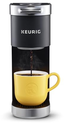 Keurig K-Mini Plus Single Serve K-Cup Pod Coffee Maker, with 6 to 12oz Brew Size, Stores up to 9 K-Cup Pods, Travel Mug Friendly, Matte Black