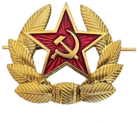 Ganwear Ursprüngliche russische sowjetische rote Armee Militärstern UdSSR Cockade Kosaken Hut Metalll Brosche Abzeichen