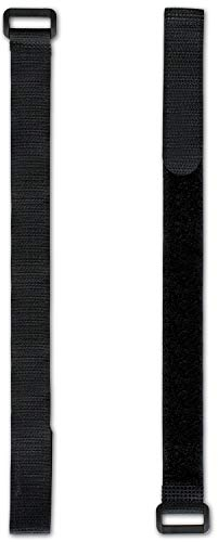 FrogJim Klett Kabelbinder 80 cm - 4er-Pack - schwarz mit Schnalle - wiederverschließbares Klettband 80cm - Nylon KSE8004