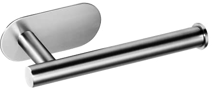 Ambrosya - Toilettenpapierhalter ohne Bohren - Halter Halterung Klopapier Klopapierhalter Rollenhalter Selbstklebend Wand WC (Edelstahl (Gebürstet))