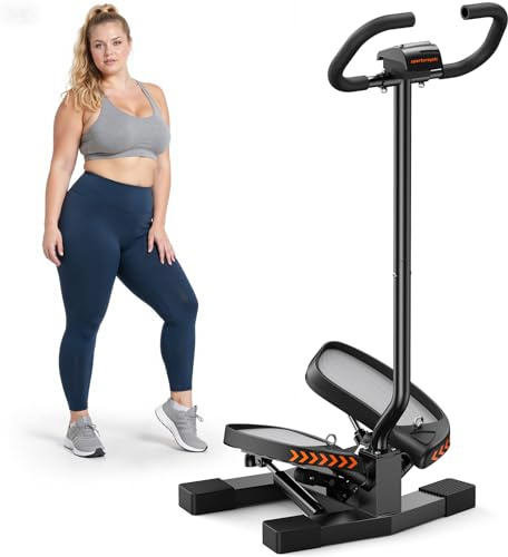 Sportsroyals Stepper per esercizi, passo per scale con fasce di resistenza, mini stepper con capacità di peso di 150 kg