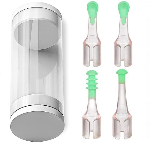 YYwenting 5 Pcs/Set Ear Wax Remover Tool Earwax Removal Cleaner Ear Cleaner Tips Reusable Ear Cleaner Spoon Tips for Teens Adults Family Ear Health Care Ear Spoon Replacement Accessories