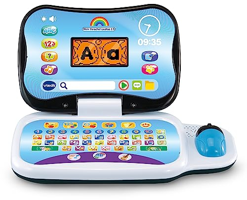 VTech Mein Vorschul-Laptop 2.0 – Lerncomputer zum Entdecken von Zahlen, Formen, Logik u. v. m. – Für Kinder von 3-6 Jahren