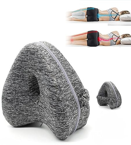 Smoothspine, Oreiller d'alignement Smoothspine – Soulage les douleurs aux hanches et la sciatique, oreiller pour améliorer les jambes, profiter d'un sommeil de qualité, oreillers de jambes pour les