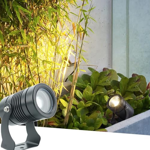 Faretto A Fascio LED Luci - Faretti LED, Proiettore Da Parete For Esterni Da 10 W, Faretto A Fascio Stretto, Faretto Con Illuminazione Remota For Illuminazione Esterna Di Edifici(Green,3W-(AC85-265V))