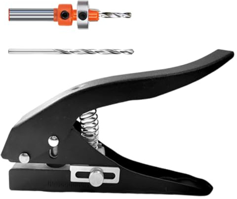 Punzonatrice singola, robusto foro singolo – strumento manuale per cartone sottile pellicola PVC etichette carte progetti fai da te