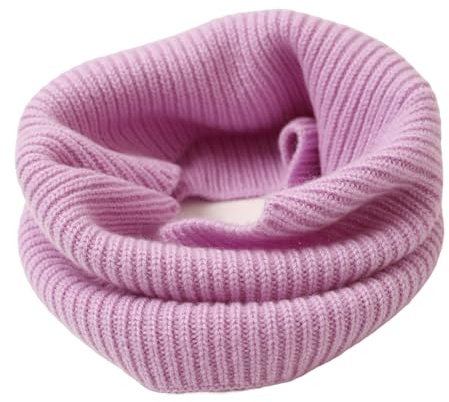 Prettystern scaldacollo tubolare sciarpa ad anello donna di 100% Cachemire Lana Uomo collo maglia a coste Cashmere Loop Unisex Viola