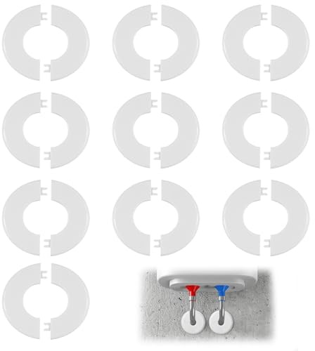 10 Pcs Cable Wall Grommet Anti-Slip Cable Hole Cover Cord Hider for Organizing Cables Protects Waterproof Cords Decorates Holes (White)