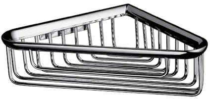 Emco 354500105 Eck-Schwamm, korb System 2 176 x 176 x 60 mm, verchromt, Sonstige, Silberfarben - chrom
