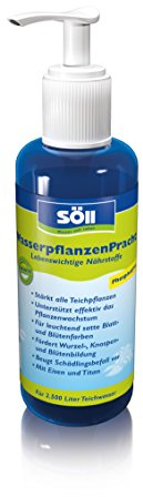 Söll 81570 WasserpflanzenPracht, 250 ml - Düngepräparat für Teichpflanzen mit Titan und Eisen, phosphatfreies Teichpflegemittel für Wasserpflanzen, Seerosen, Teichrosen