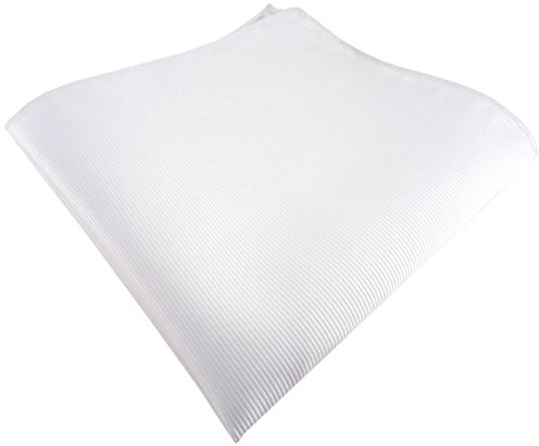 TigerTie Designer Einstecktuch in einfarbig Uni Rips gemustert - Stecktuchgröße 30 x 30 cm