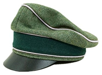 Militaryharbor WW2 German Heer Wool Infantry Crusher Visor Cap