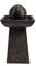 Teamson Home Garden Water Feature & Lights, Outdoor Sphere Orb Modern Water Fountain, Indoor Pedestal Cascading Waterfall Ornament & Pump, Patio Decor
