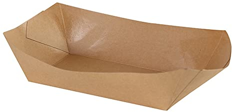 Lot de 50 bols à frites - En carton kraft - Pour les frites, les collations, les salades