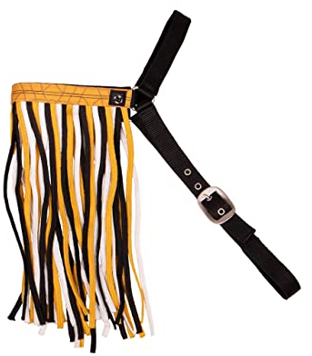 QHP Fliegenfransen Collection extra Kehl- und Stirnriemen (Vollblut, Sunflower)