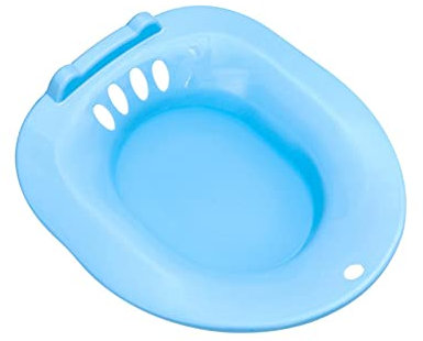 Colcolo Toilettensitz für ältere Frauen, Sitzbad, breiter Sitzbereich, Bidet, Hüftbad für zukünftige Mütter, die Nicht über der Toilette hocken können, Blau