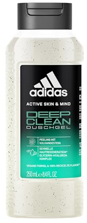 adidas Active Skin & Mind Deep Clean Duschgel, aromatisches Duschgel für Herren, 250ml