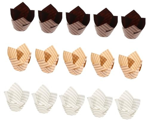 Blumenförmige Papier Cupcake Förmchen 150 Stück, Backzubehör