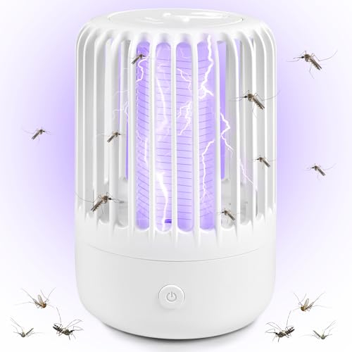 Forhome Insektenvernichter Mückenfalle Elektrisch, USB Elektrischer Elektrisch Fliegenfalle, Mückenfalle Mückenlampe, Elektrisch Insekten Mückenfalle für Innen Schlafzimmer für Fliegen, Mücken, Motten