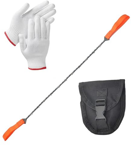 Mllepjdh Pocket Chainsaw Handle Folding Chain Hand Fast Wood & Tree Cutting Survival Gear For Camping Backpacking Camping Chainsaw