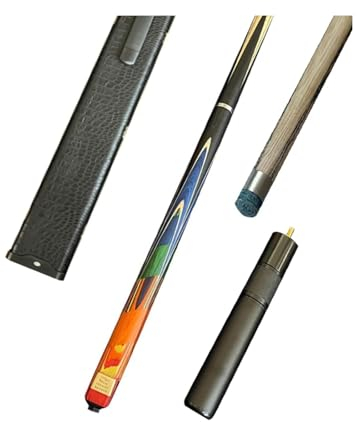 PIOKUHB Billard Queue Pool Sticks, personalisierter, handgefertigter 3/4 geteilter Billardqueue, 145 cm, 10 mm, leicht zu tragen, Nicht leicht zu beschädigen und verbiegt 240529(Color:B,SI