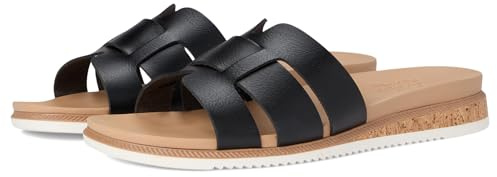 Skechers Women's Desert Kiss Low Peak Look Sandals, Black Duraleather, 5 UK