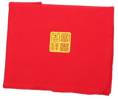 RORPOIR Rotes Pucktuch aus Weicher Baumwolle Nicht Schrumpfend und Formbeständig als Neugeborenen Accessoire für Jahreszeiten