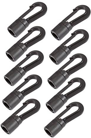 Milisten Crochets De Tente Rotatifs en Plastique 8 Mm, Lot de 20 Pièces, Boucles De Corde De Vent Robustes, Accessoires De Tente De Voyage, Fixation Légère pour Camping en Plein Air