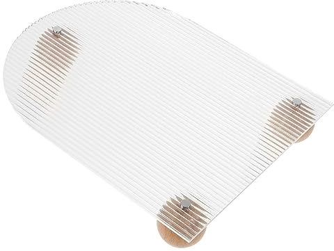 BESTYASH Vassoio Acrilico Strisce Per Cosmetici Vassoio Multifunzionale Da Tavolo Per Profumi e Gioielli Design Elegante e Resistente Per Bagno e Camera Da Letto