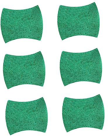 Ipetboom 6pcs Dishcloth Reusable Scrub Pads Non Scratch Scourers for Washing up Sponge Handle Kitchen Scrubber Household Scrubber
