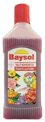 BAYER BAYSOL CONCIME LIQUIDO FERTILIZZANTE PER NUTRIMENTO PIANTE DA FIORE CON MICROELEMENTI ML. 500