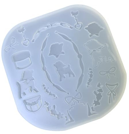 YIGZYCN Moule en silicone pour résine, fondant, bonbons, moutons, accessoires de cuisson, texture en silicone, convient pour le chocolat