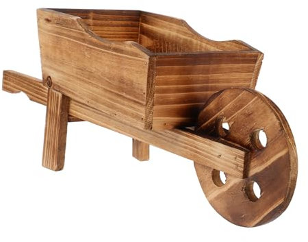 TOYANDONA Pot De Fleurs Forme Brouette Jardinière Décorative Pot pour Plante Jardin Brouette Ornementale